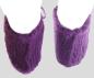 Mobile Preview: Knitted slippers in purple from polyester in size 40/41